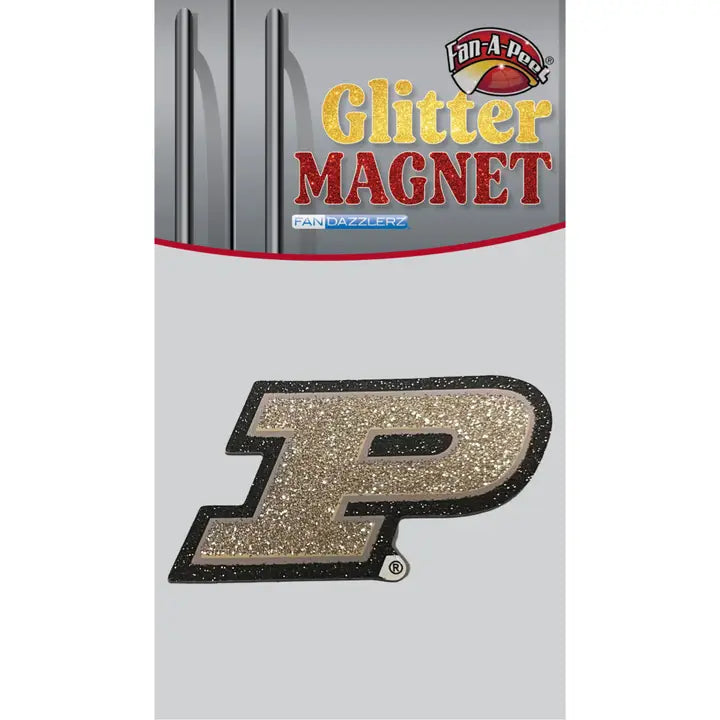 Purdue Glitter Magnet