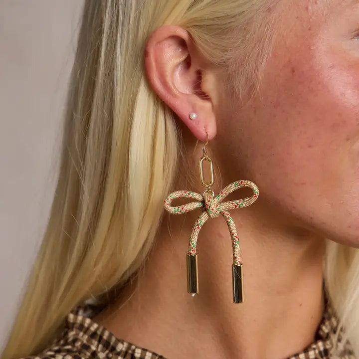 Nickel & Suede Cord Earrings
