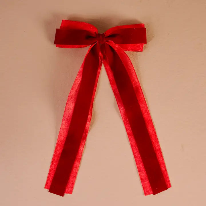 The Darling Effect Velvet Luxe Layered Hair Bow