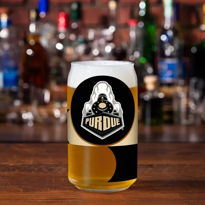 NCAA Purdue Boilermakers 16-oz Can Shaped Glass