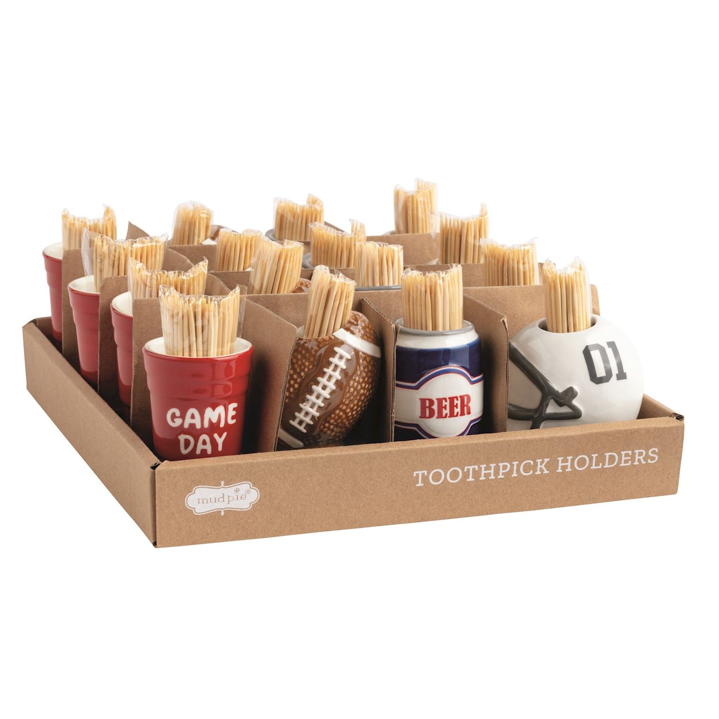 Mud Pie Tailgate Toothpick Caddy Sets