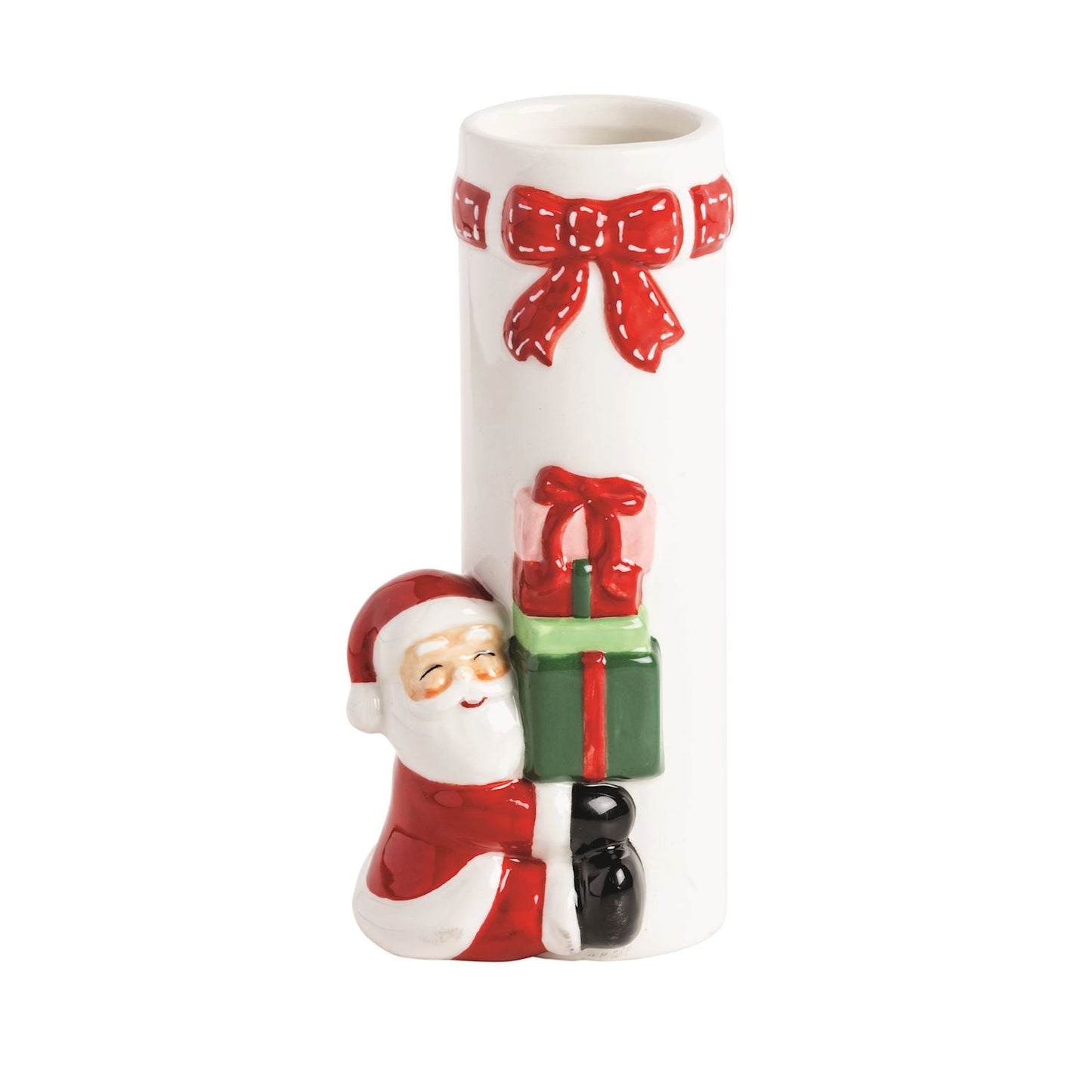 Mud Pie Bow Ceramic Stem Vase