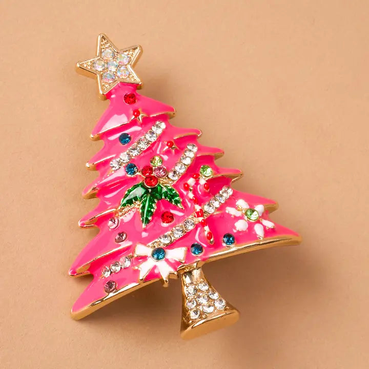 The Darling Effect Holiday Tree Brooch