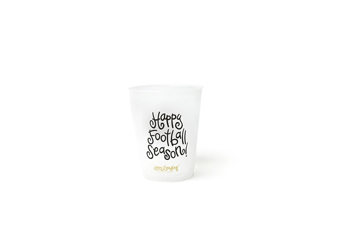 Happy Everything Football Frosted Cups