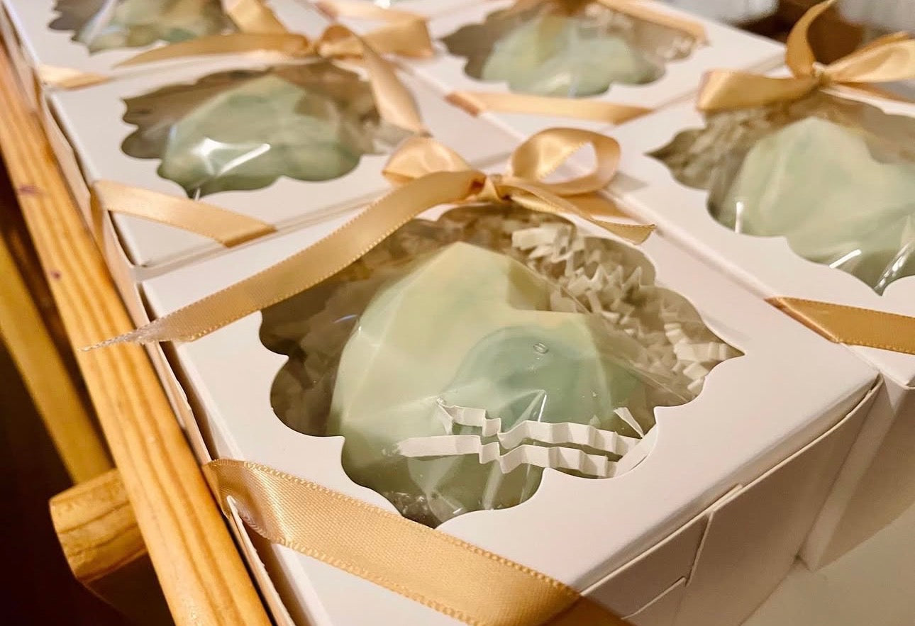 Breakable White Chocolate Hearts