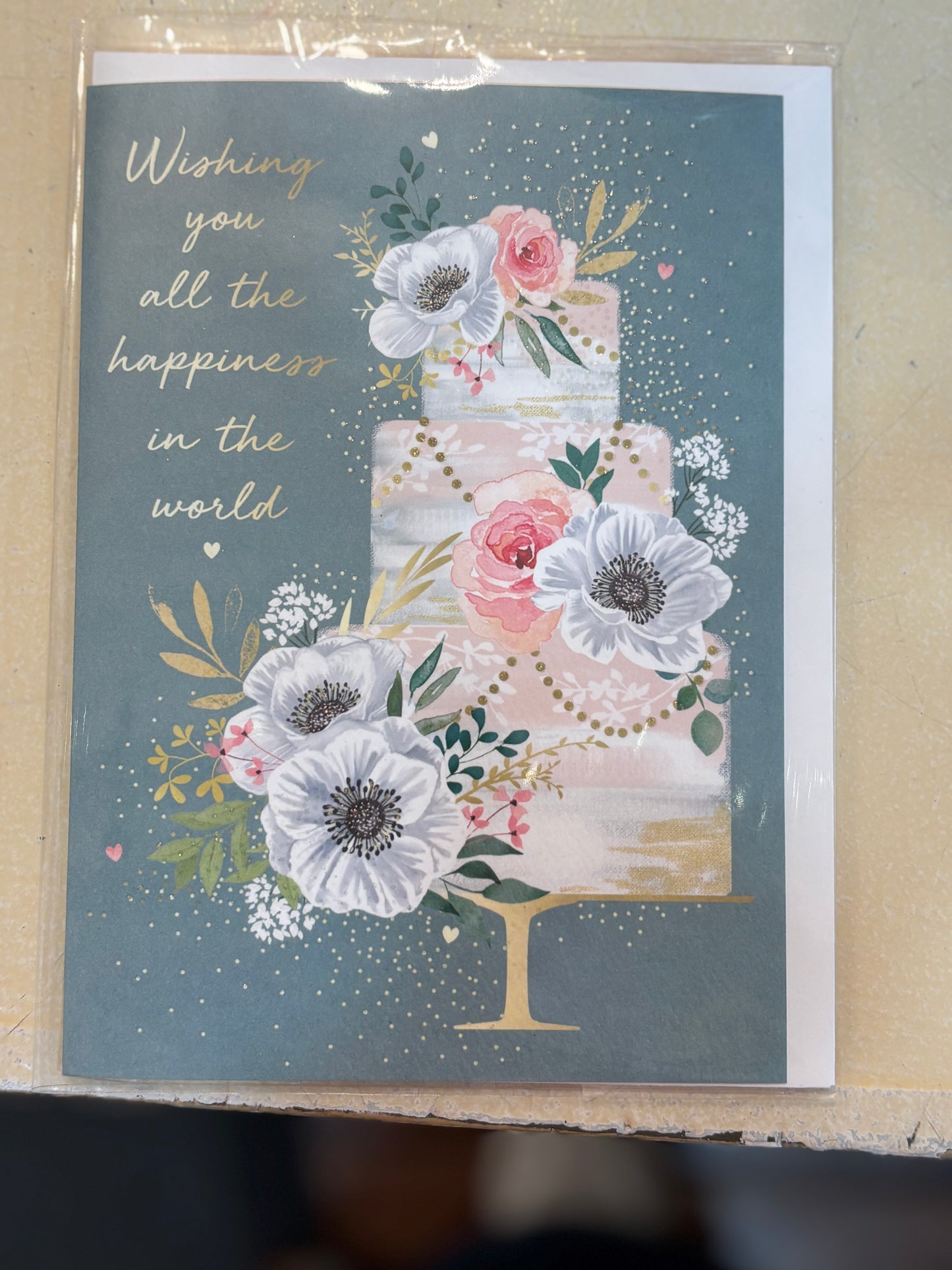 Calypso Wedding Cake Card