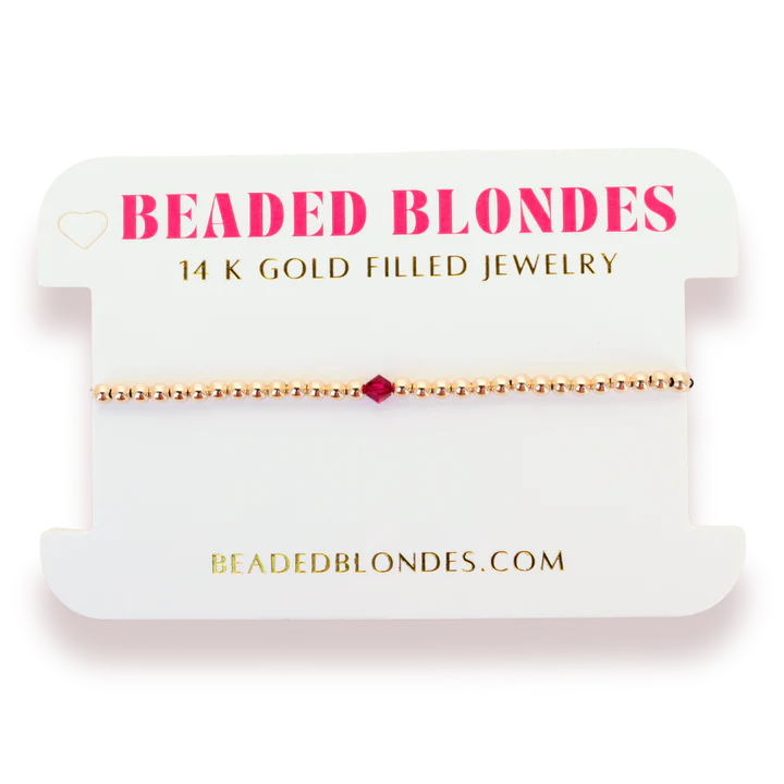 Beaded Blondes Birthstone Bracelets