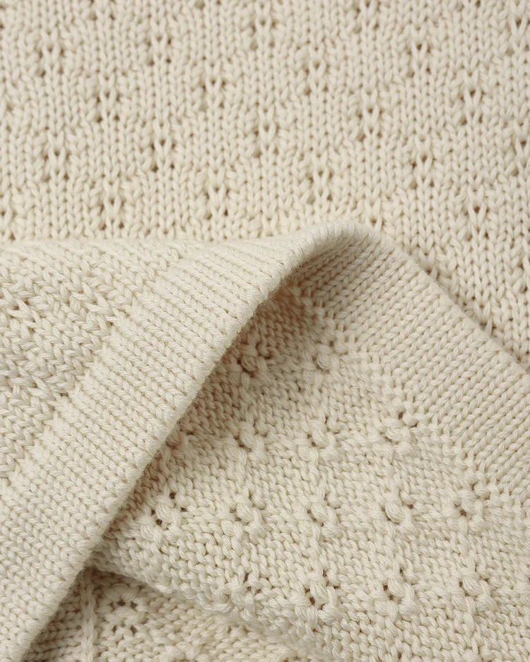 Quincy Mae AW26 Knit Natural Cardigan