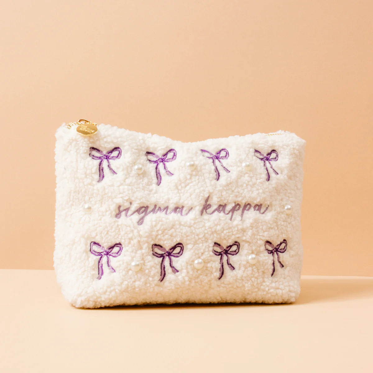 Sorority Bows & Pearls Teddy Pouch