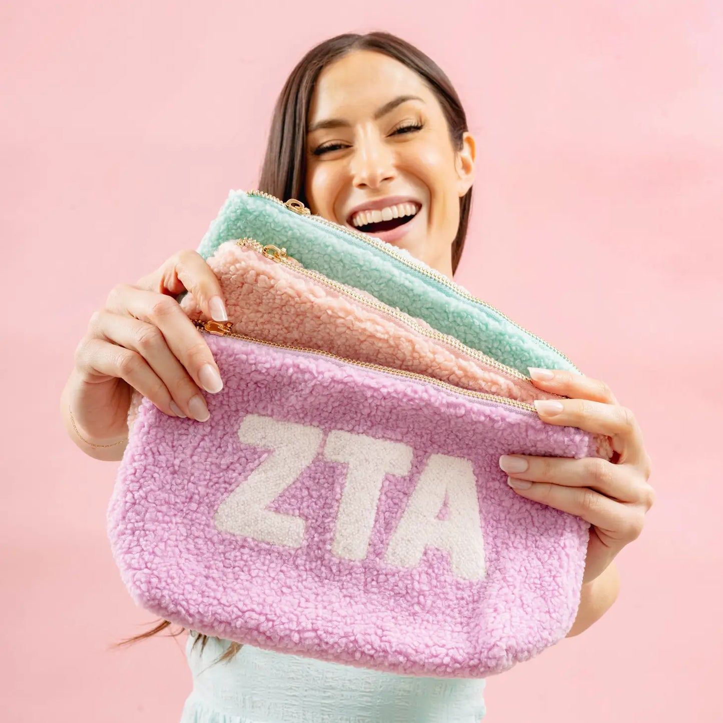 Sorority Greek Letter Teddy Pouch