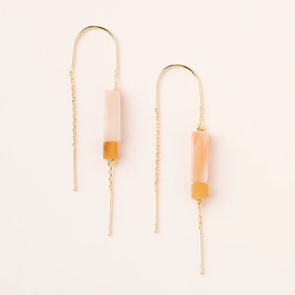 Scout Rectangle Stone Earrings