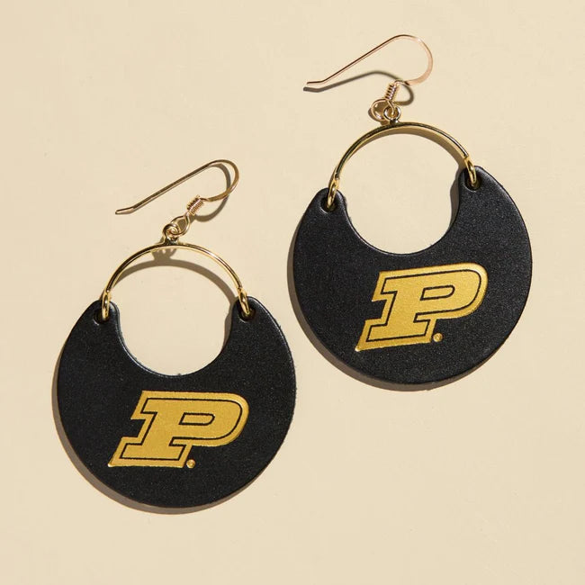 Nickel & Suede Leather Earrings