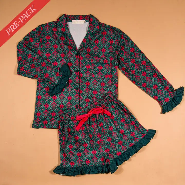 The Darling Effect Holiday Sweet Dreams Pajama Shorts Set