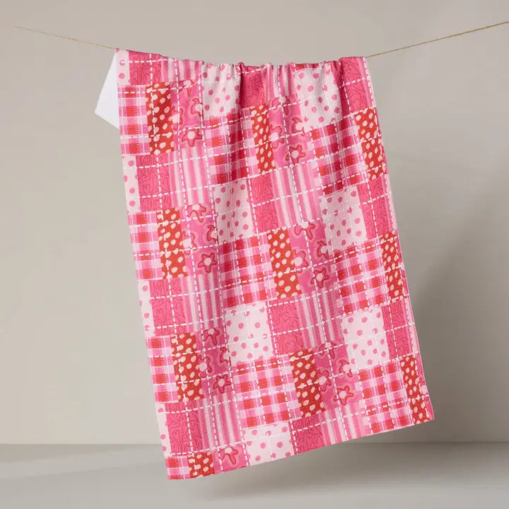 Geometry Valentine Print Tea Towels