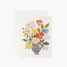 Rifle Paper Co Thinking of You Bouquet Card