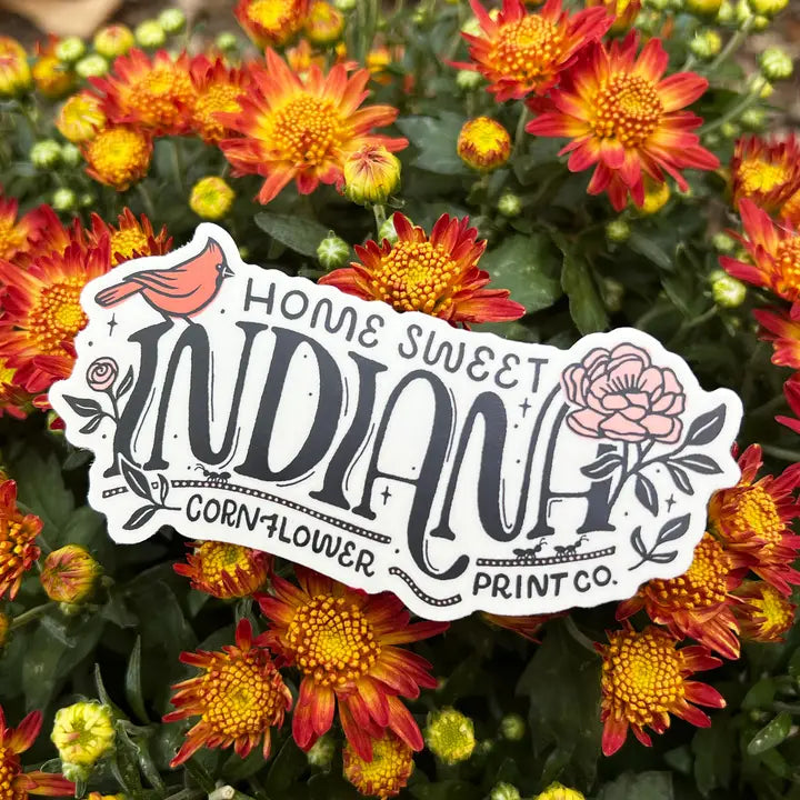 Home Sweet Indiana Vinyl Sticker