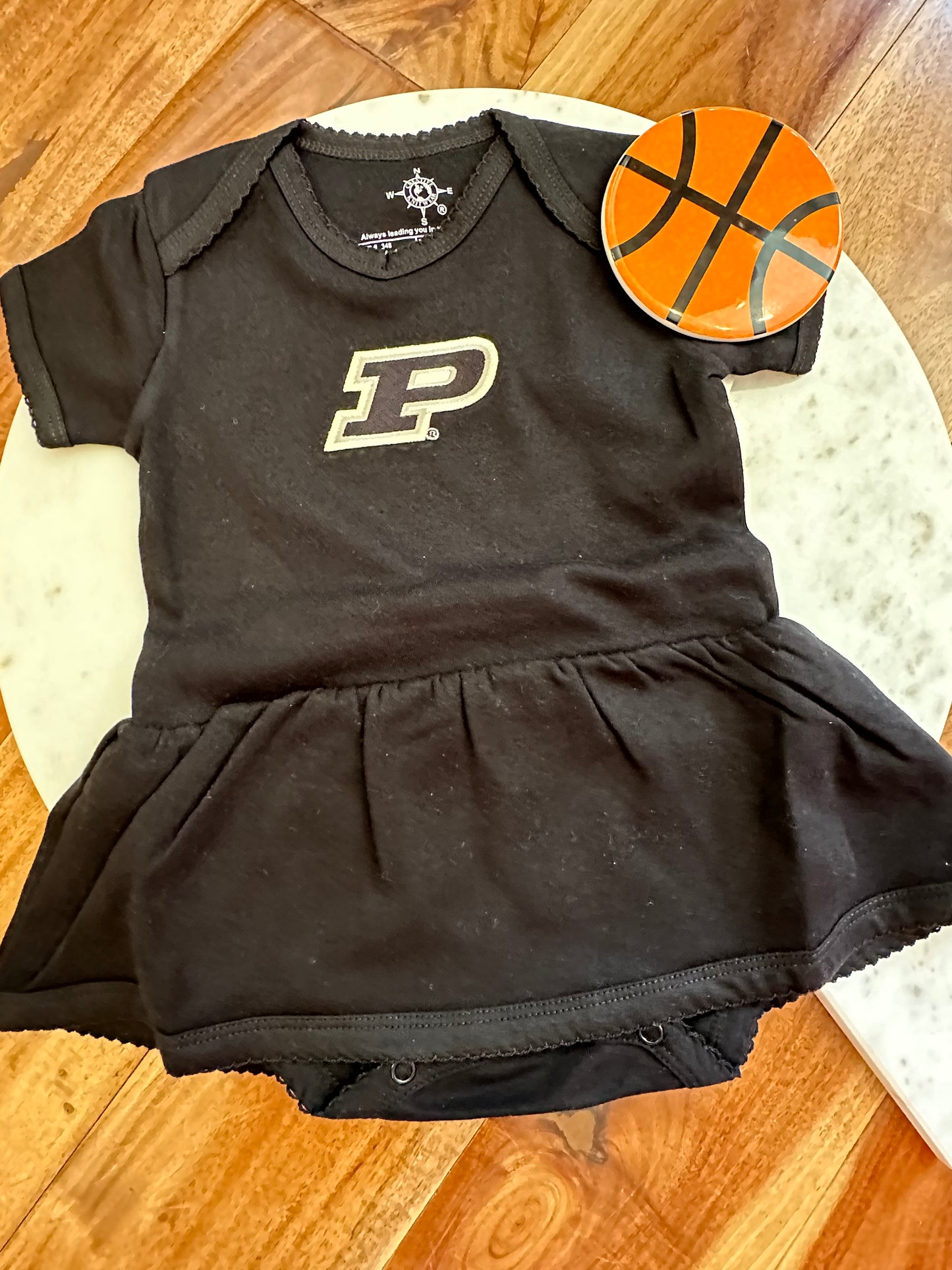 Purdue Girls Picot Dress