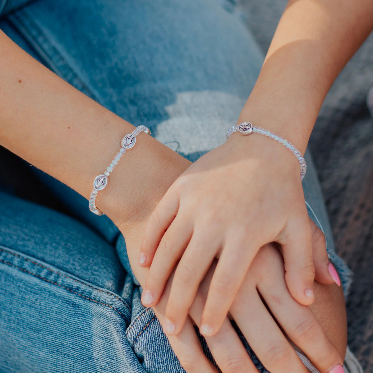 My Saint My Hero Mother + Daughter Blessings Bracelet