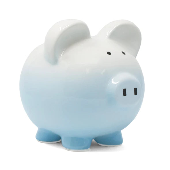 BLUE OMBRE PIGGY BANK