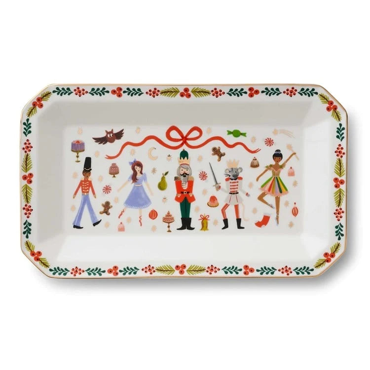 Rifle Paper Co Nutcracker Porcelain Catchall Tray