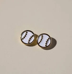 Nickel & Suede Stud and Hoop Earrings