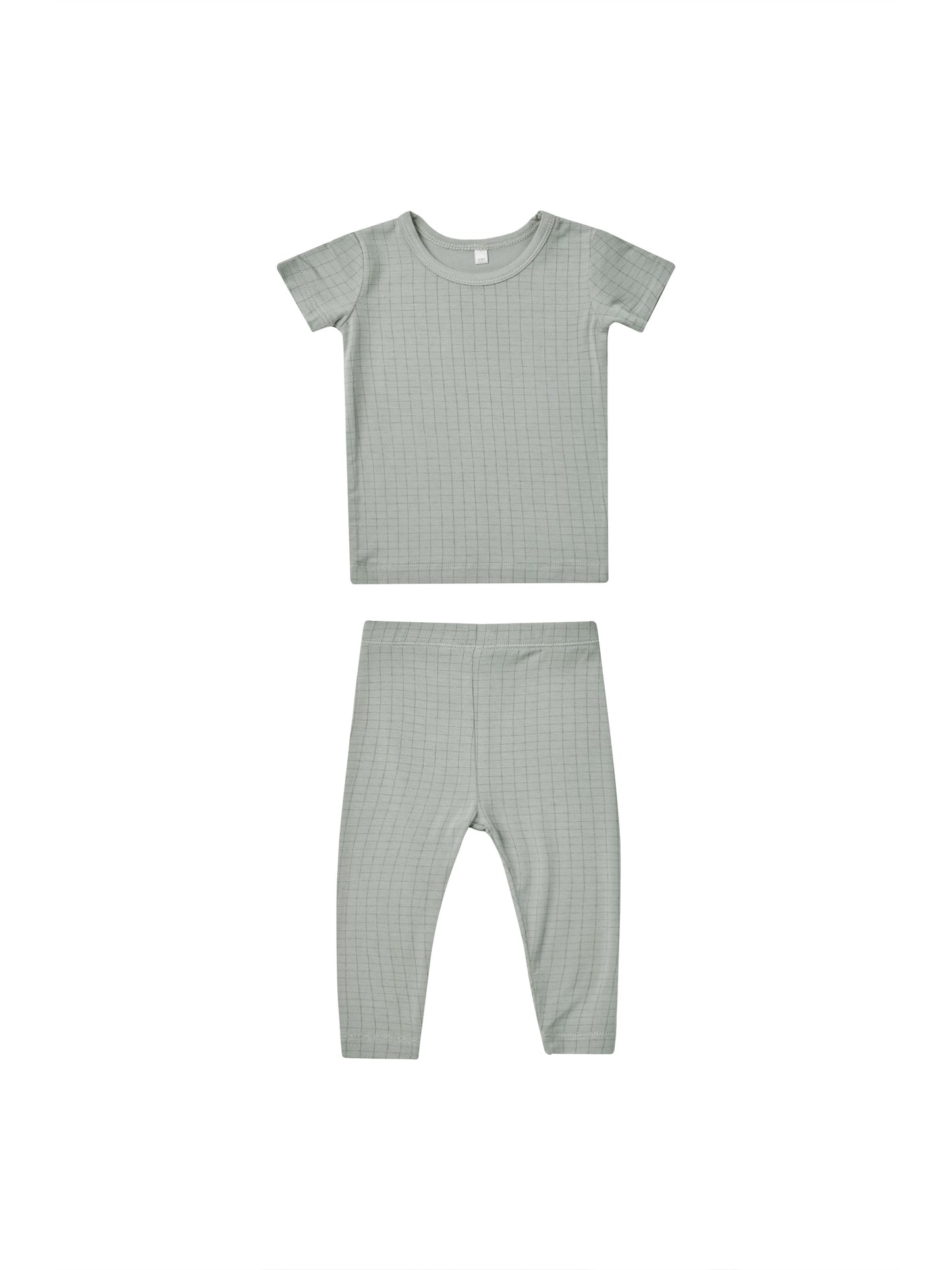 Quincy Mae SS24 Grid Pajama Set