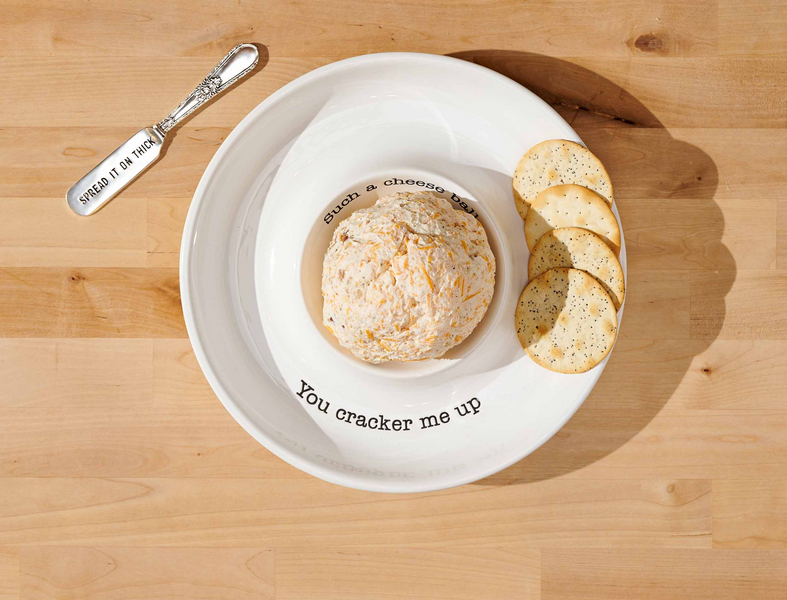 Mudpie Cheese Ball Dish Set
