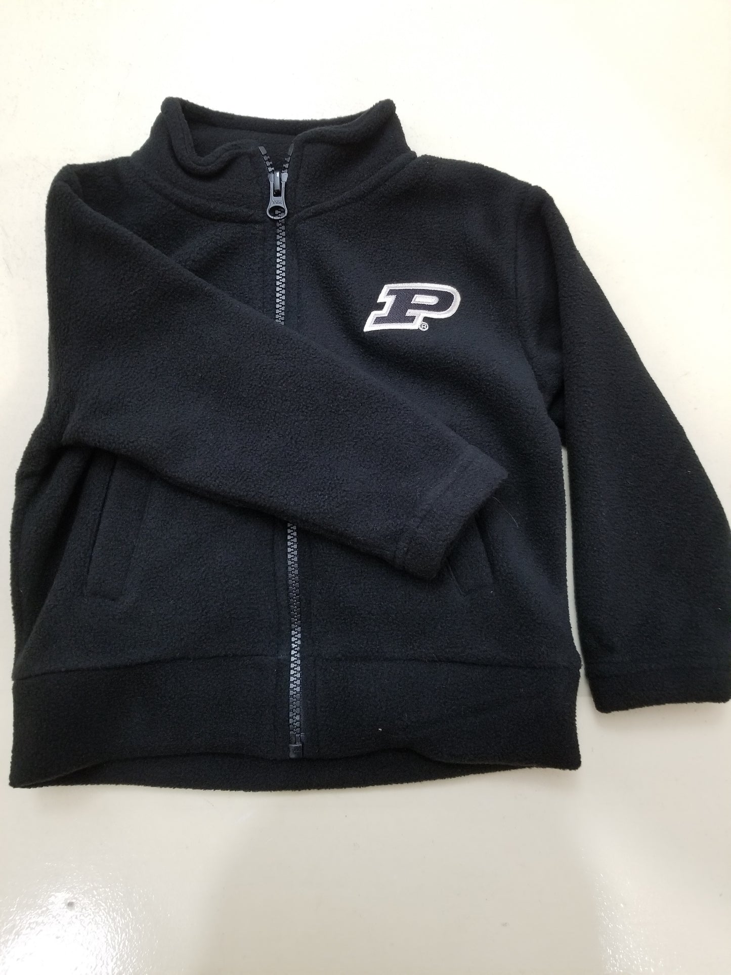 Purdue Kids Black Fleece Coat