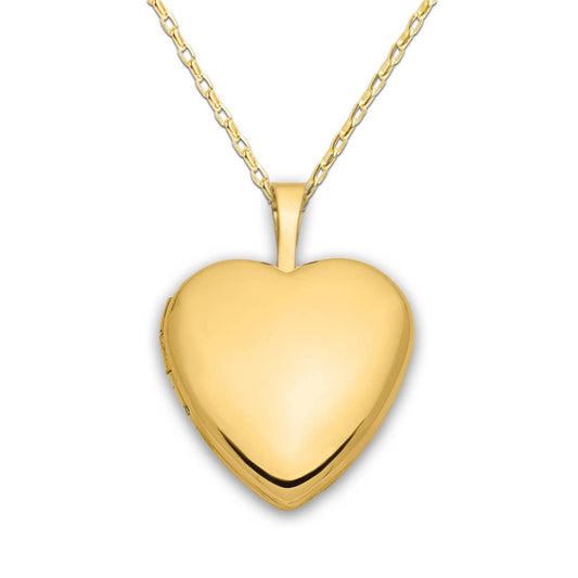 14K Gold-Plated Heart Locket
