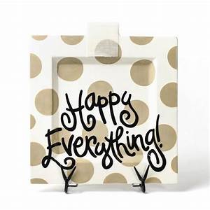 Happy Everything Large Square Platters