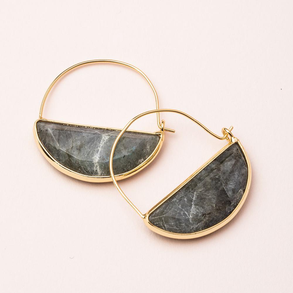 Scout Stone Hoop Earrings