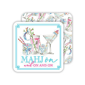 Rosanne Beck Mahjong Cocktails Coaster