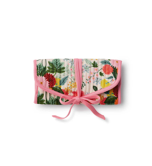 Rifle Paper Co Dahlia Quilted Jewelry Roll