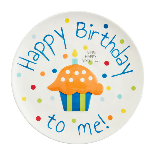 MudPie Singing Birthday Plate