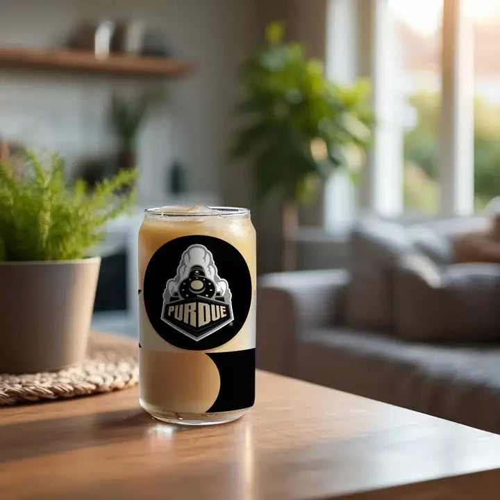 NCAA Purdue Boilermakers 16-oz Can Shaped Glass