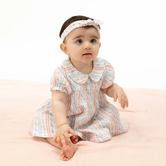 Angel Dear SS26 Tulips Stripe Knotted Headband