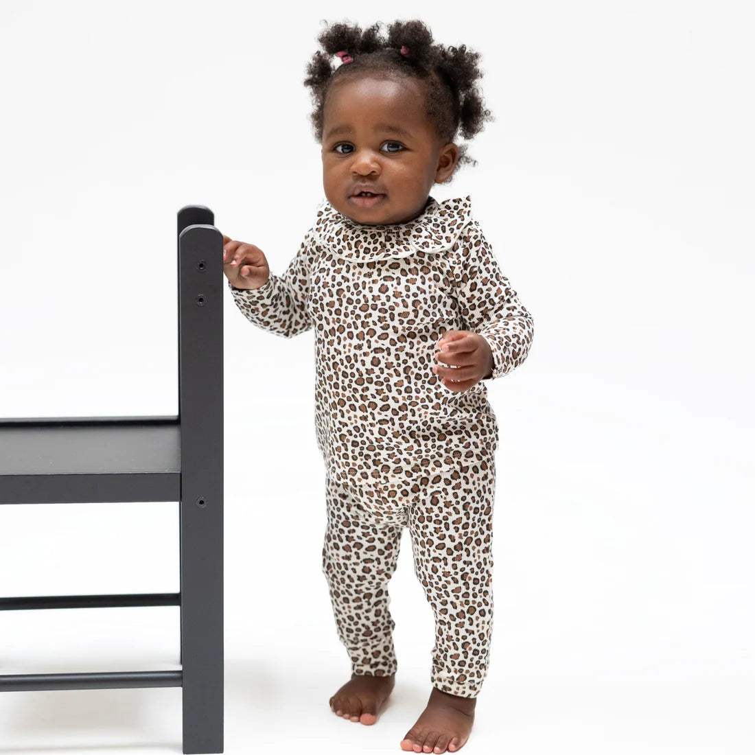 Angel Dear FW26 Leopard Ribbed long sleeve lounge wear