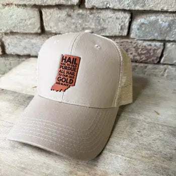 Purdue Letter Patch Hats