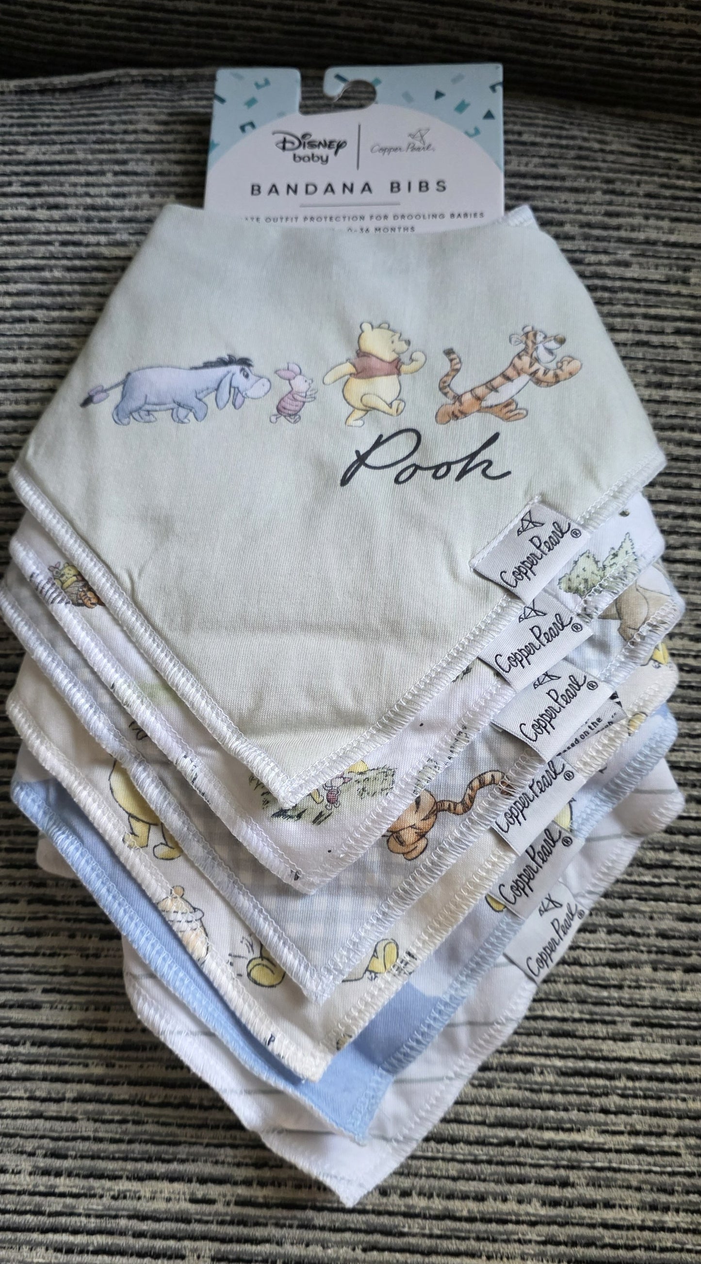 Copper Pearl Bandana Bibs