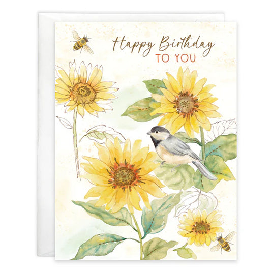 Birthday Sunflowers and Bees
