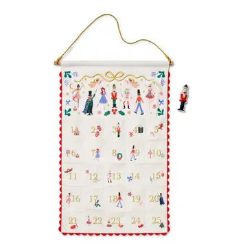 Rifle Paper Co Embroidered Hanging Advent Calendar