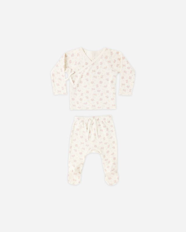 Quincy Mae SS26 Wrapped Top and Pant Set