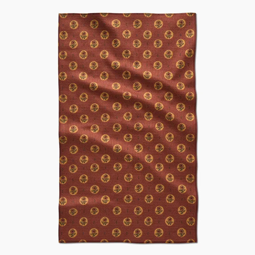 Geometry Fall Print Tea Towels