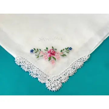 Grandma Embroidered Hanky