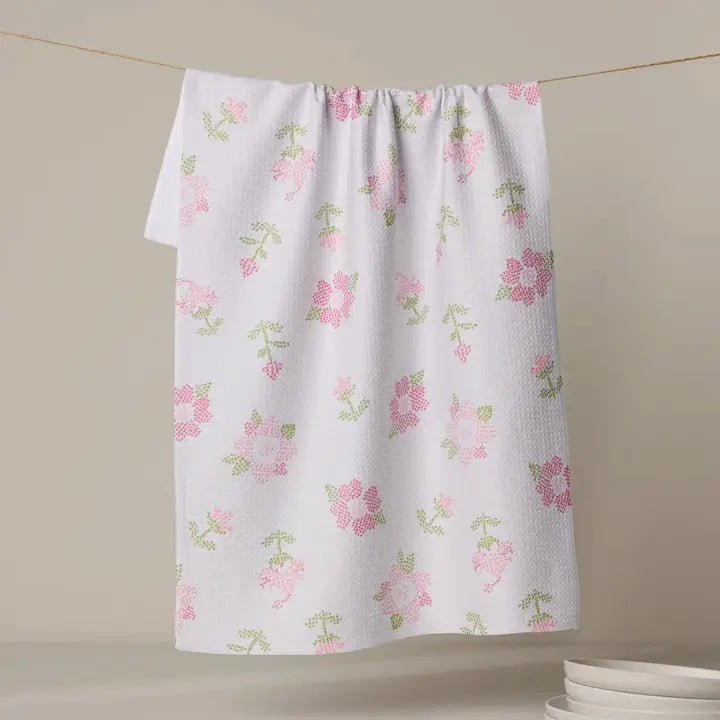 Geometry Spring Print Tea Towels