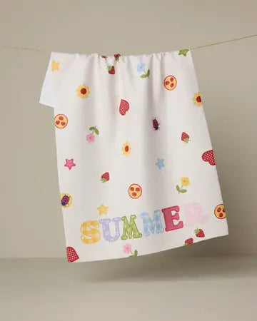 Geometry Summer Print Tea Towels