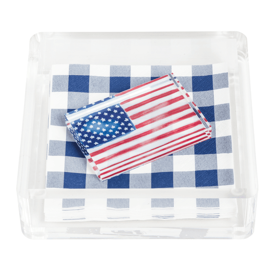Mudpie Flag Napkin Holder and Weight