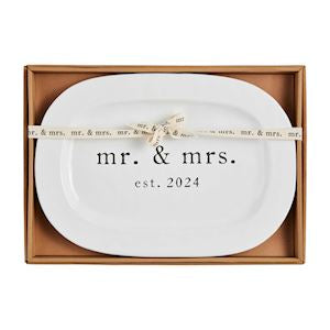 Mr. & Mrs. Est. 2024 Platter