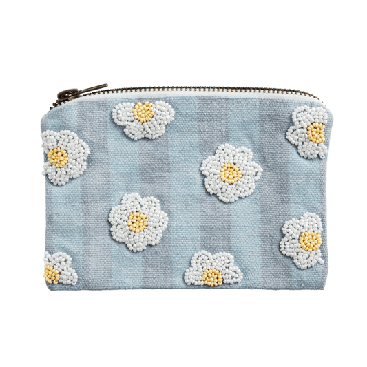 Mudpie Embroidered Zipper Pouches