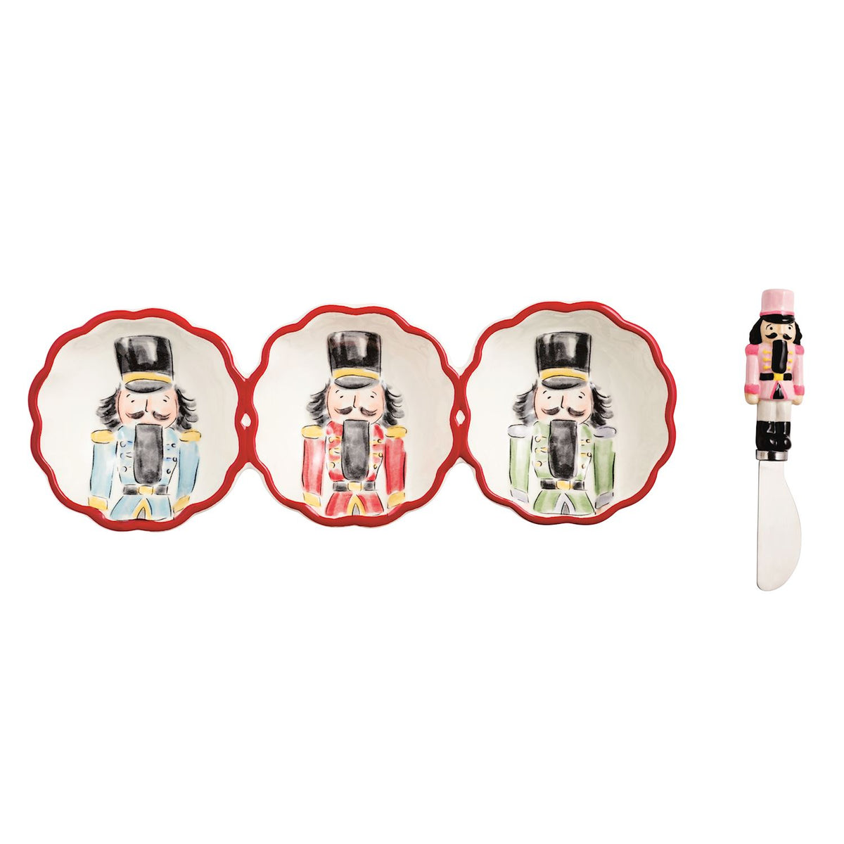 Mud Pie Nutcracker Triple Dip Set